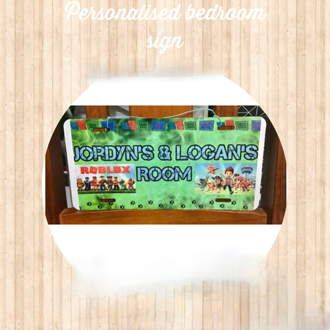 Kids bedroom door signs