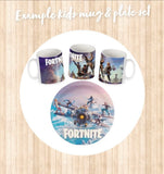 Kids character plate and cup sets