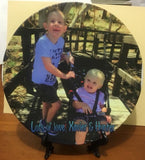 Personalised plate with stand