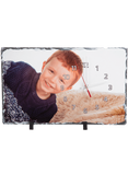 Personalised clock photo slate large