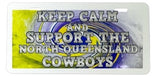 Nrl Keep Calm Team License Plate Sign