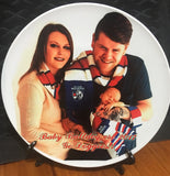 Personalised plate with stand