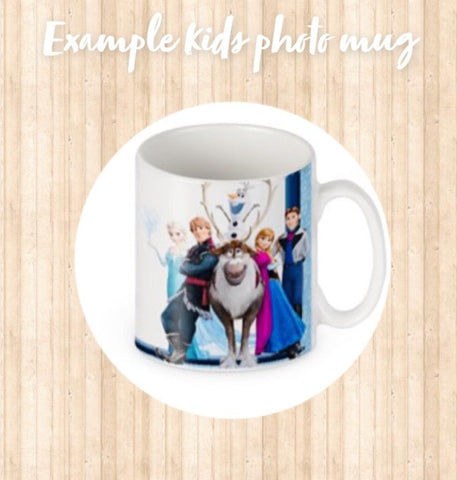 Personalised photo mugs kids