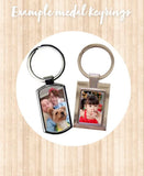 Personalised photo metal Keyring