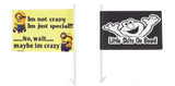 Personalised car window flag