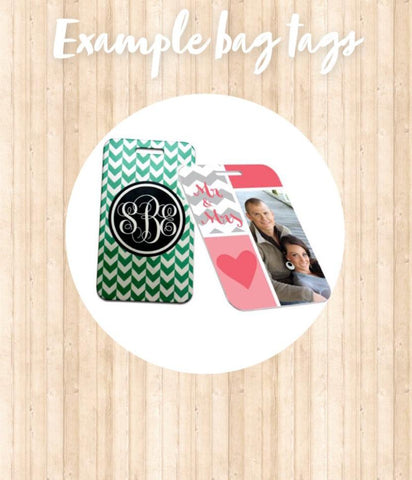 Personalised luggage tags