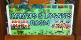 Kids bedroom door signs