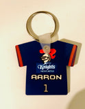Team shirt keyring