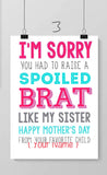 Mother’s Day Quote canvas with name